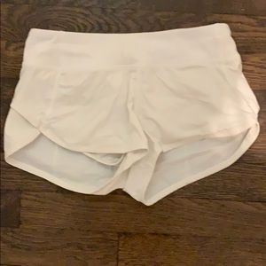 White Ivivva kids size 10 athletic shorts